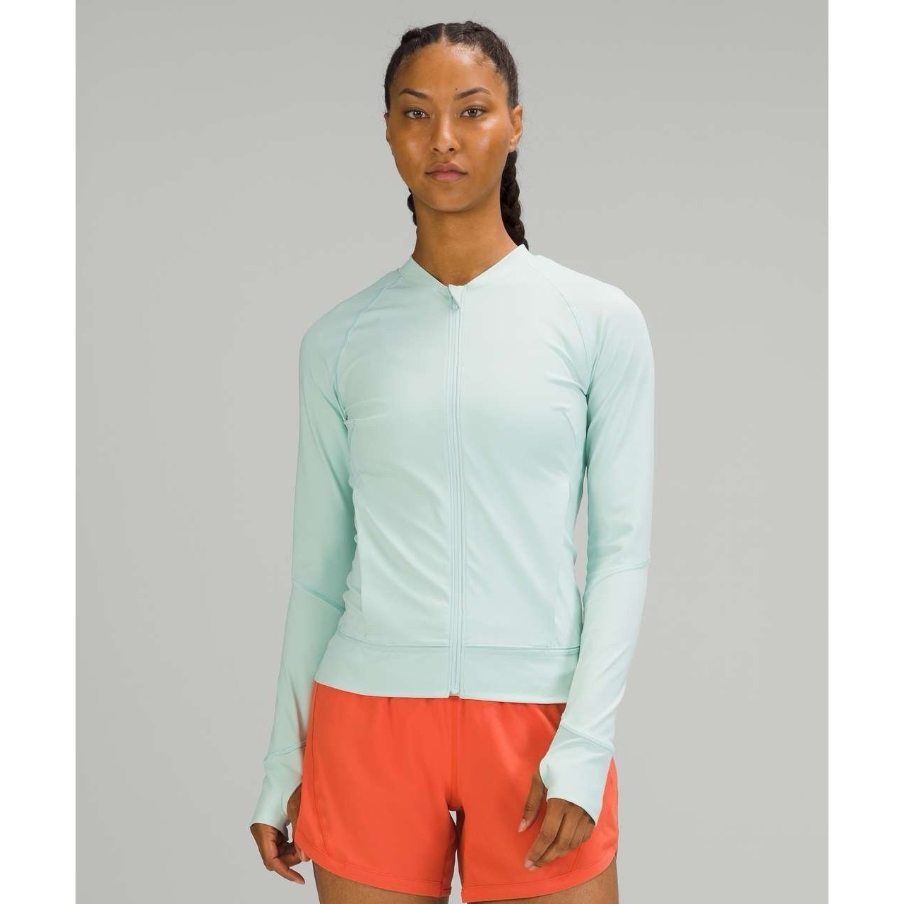$128 Lululemon Nulux Uvp Run Jacket Delicate Mint Size 10 Design For Run